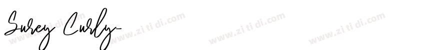 Surey Curly字体转换